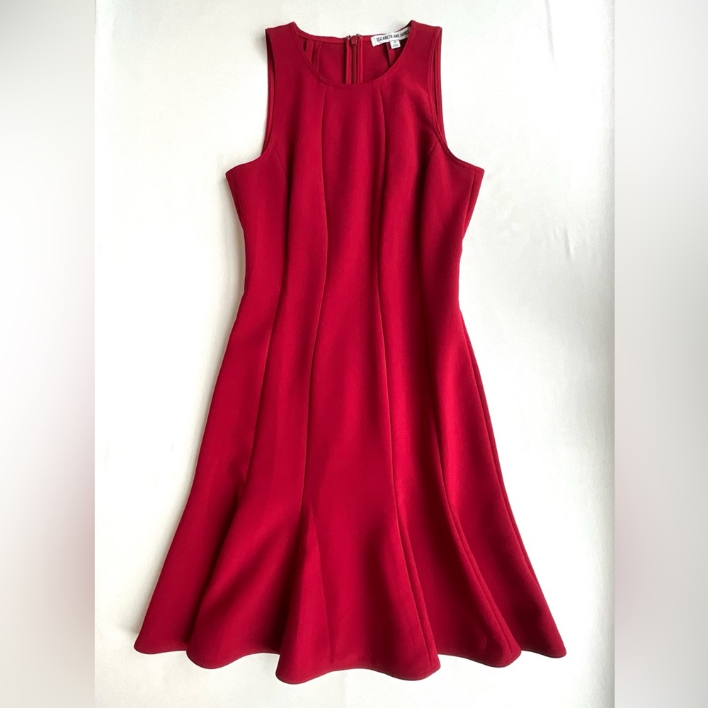 Elizabeth and James Rooney Red Sleeveless Fit & Flare Dress Size 0